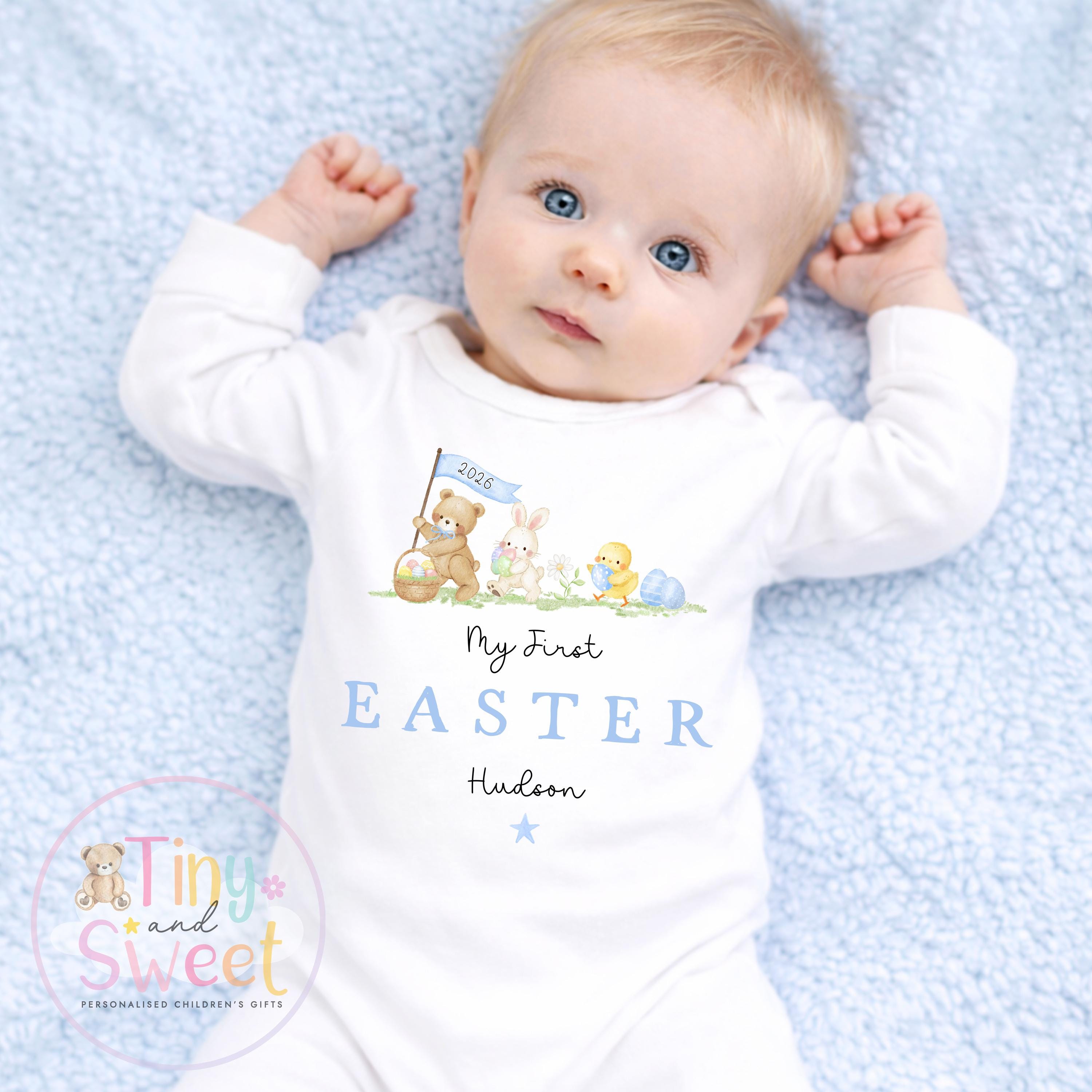 My First Easter Babygrow/Sleepsuit - 100% Cotton T Shirt/Vest