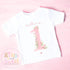 Personalised Flower Princess Birthday T Shirt Sweatshirt, Custom Wild Flower Birthday Tee, 1st, 2nd, 3rd, 4th, Flowers Theme