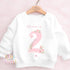 Personalised Flower Princess Birthday Sweatshirt T Shirt, Custom Wild Flower Birthday Tee, 1st, 2nd, 3rd, 4th, Flowers Theme