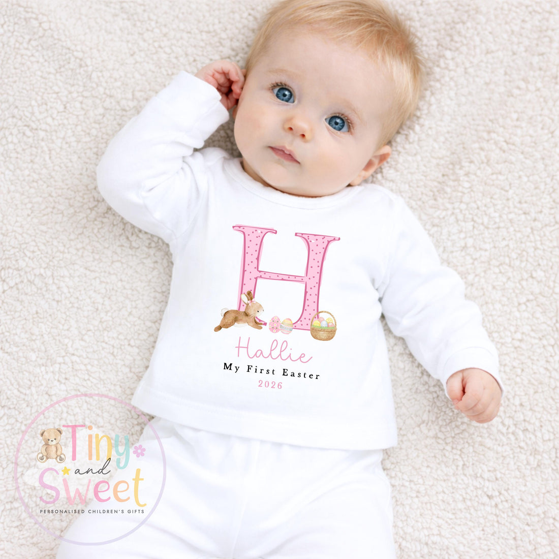 My First Easter Initial Bunny Pyjamas - 1st Easter Baby Pjs