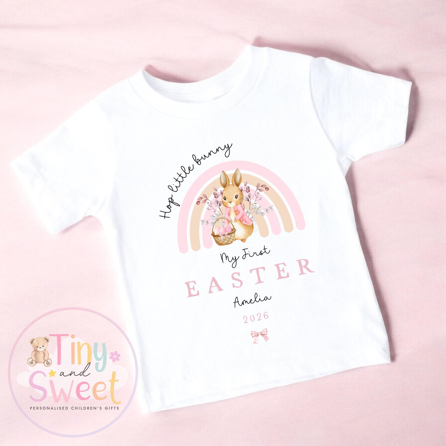 My First Easter Rainbow T Shirt/Sleepsuit - 100% Cotton T Shirt/Vest