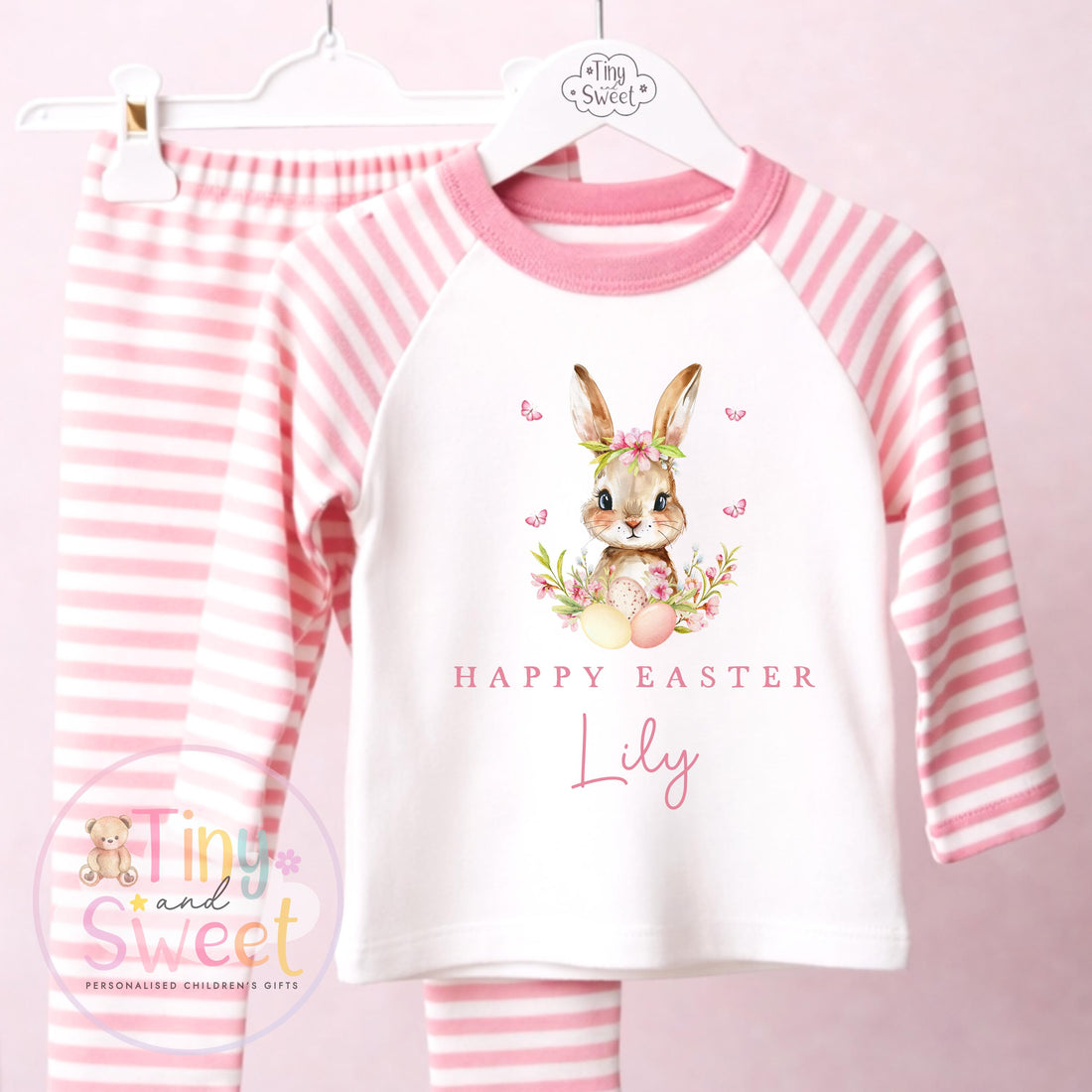 Personalised Easter Pyjamas – Unisex ‘When I Wake Up it will be Easter’ – Toddler Easter, Pjs, Easter Bunny