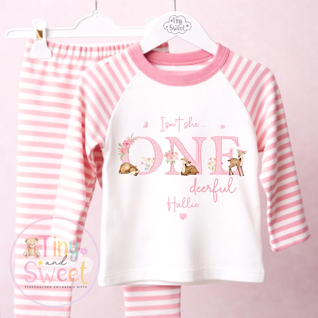 Personalised One Deer Ful Birthday Outfit – Girls ‘When I Wake Up I’ll Be…’ – Toddler Birthday, Cute Deer Outfit, Onederful