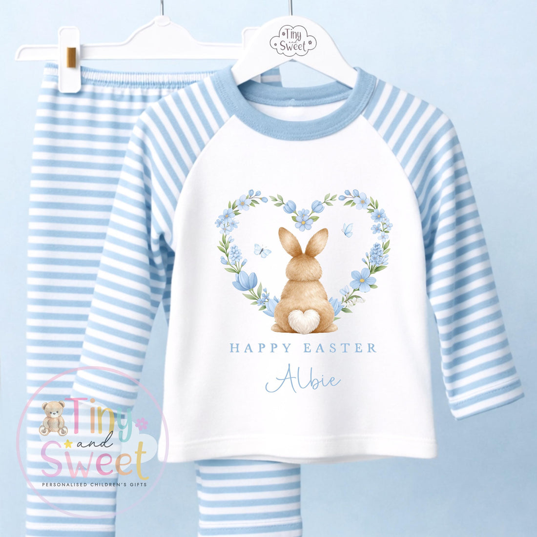Personalised Easter Pyjamas – Unisex ‘When I Wake Up it will be Easter’ – Toddler Easter, Pjs, Easter Bunny