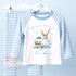 Personalised Kids Easter Pyjamas , Toddler Easter, Pjs, Easter Bunny, Easter Gift for Grandson, Easter Basket Pyjamas