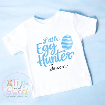 Personalised Easter Sweatshirt or T Shirt, Kids Egg Hunter Tee, Easter Egg Hunt T Shirt, Boys Easter Outfit, Easter Gift for Kids