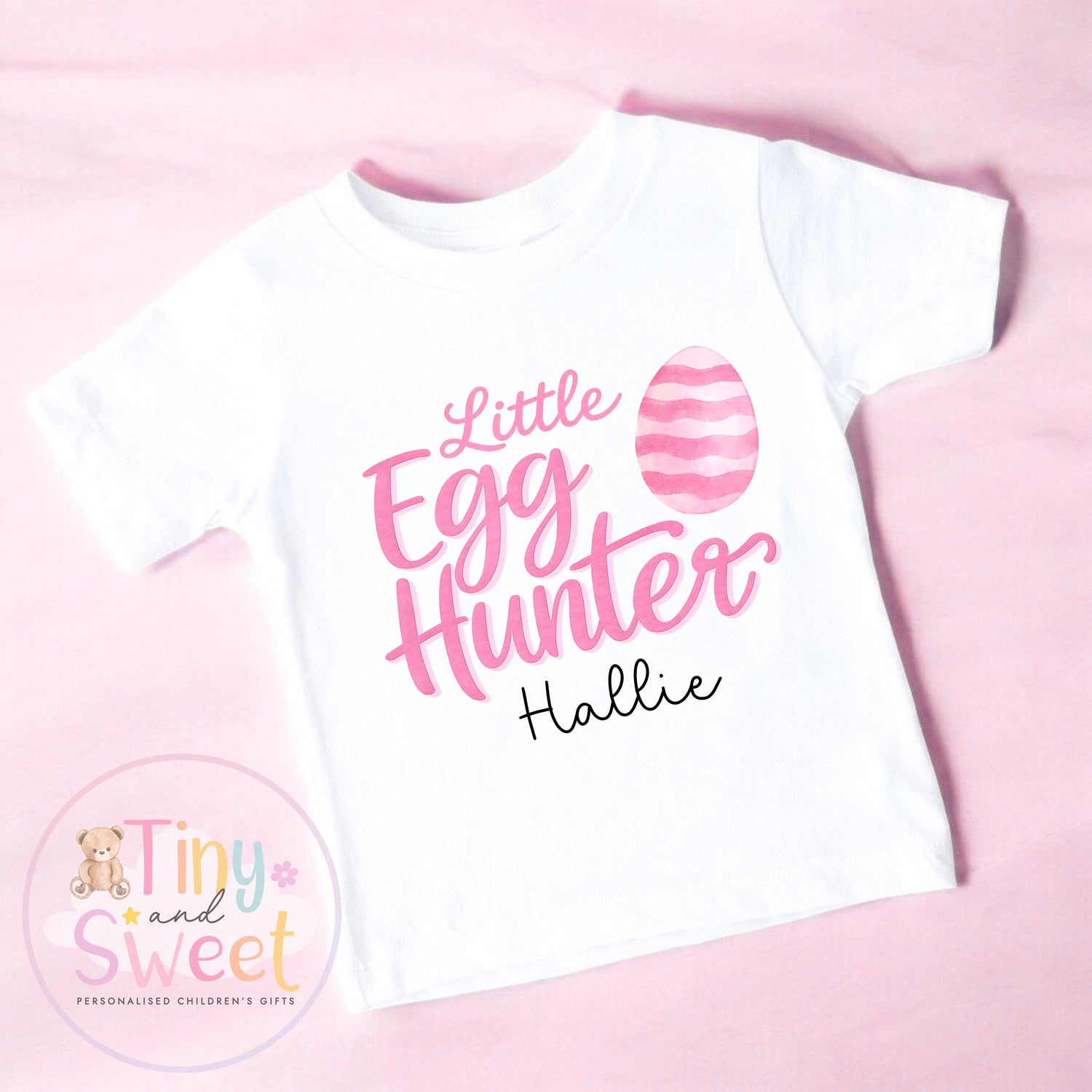 Personalised Easter T Shirt or Sweatshirt, Kids Egg Hunter Tee, Easter Egg Hunt T Shirt, Girls Easter Outfit, Easter Gift for Kids