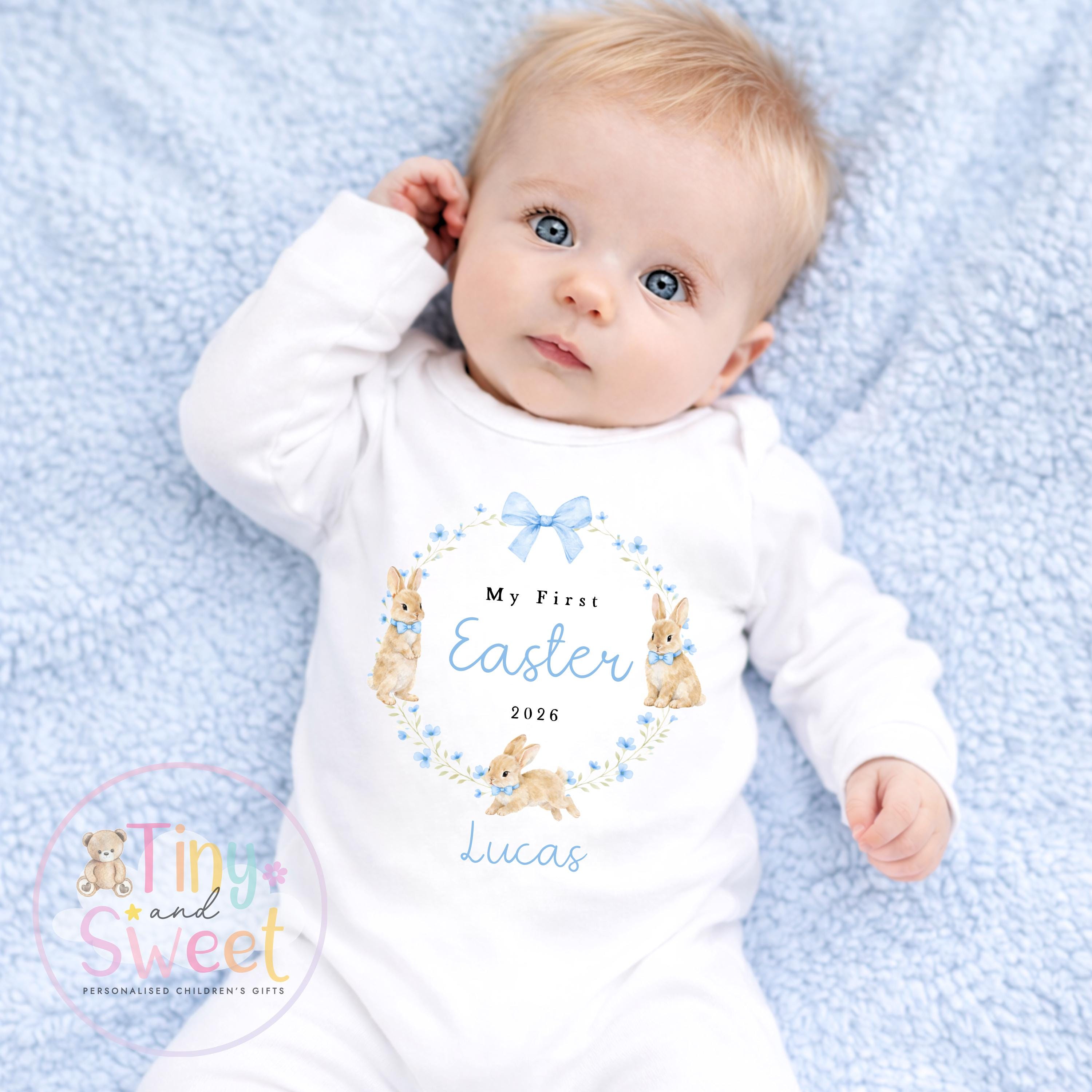 Easter Babygrow, Easter Sleepsuit, My 1st Easter, My First Easter, Babies first Easter sleepsuit, Easter baby outfit, New baby gift