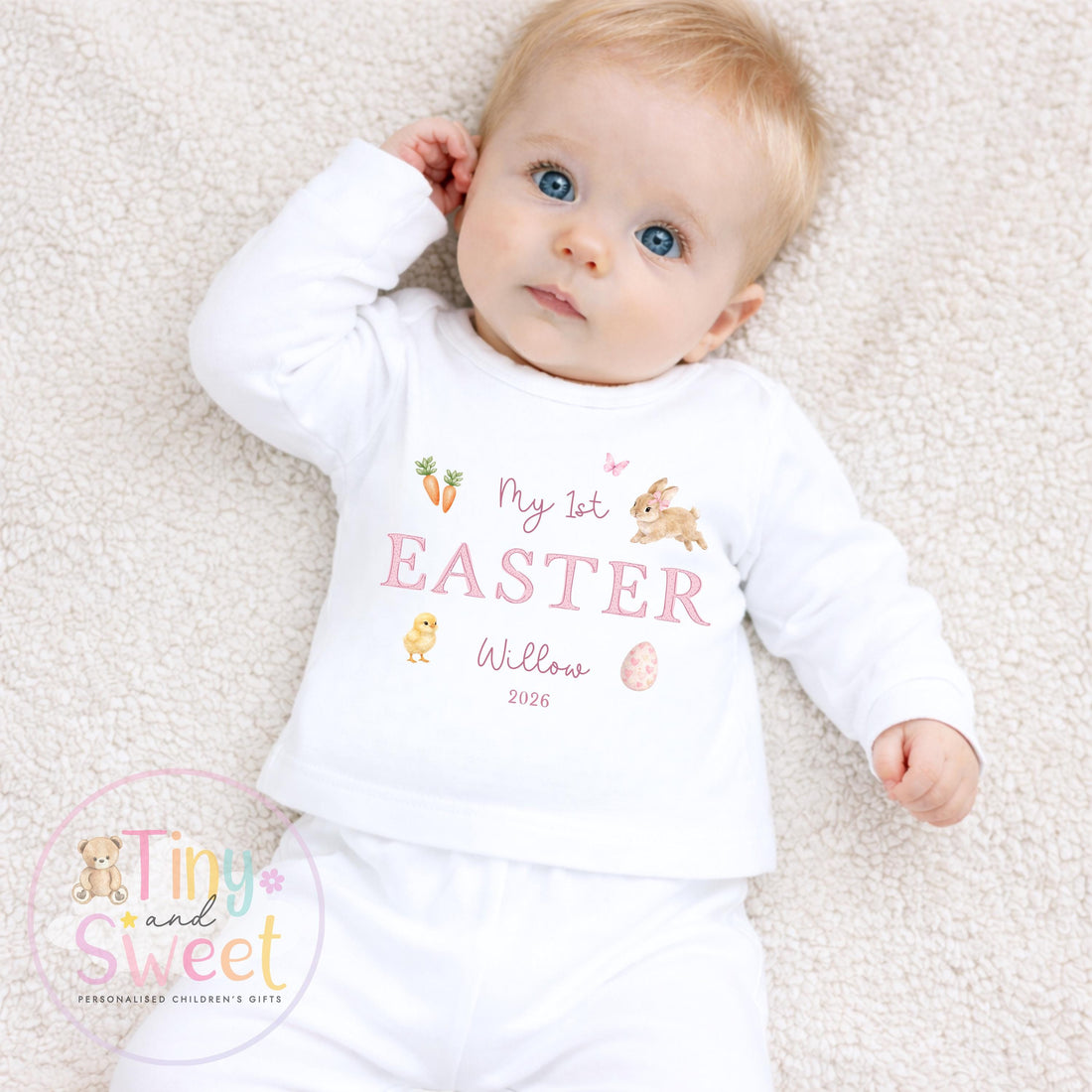 Easter Babygrow, Easter Sleepsuit, My 1st Easter, My First Easter, Babies first Easter sleepsuit, Easter baby outfit, New baby gift