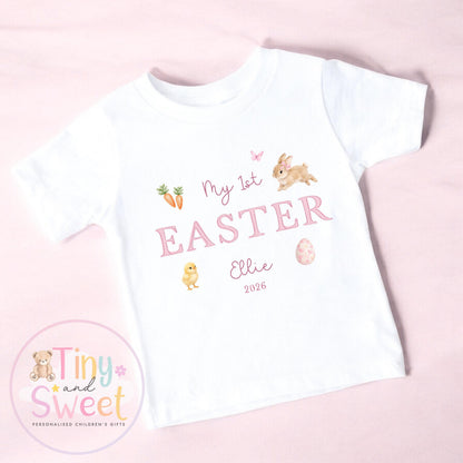 Easter T Shirt, Easter Sleepsuit, My 1st Easter, My First Easter, Babies first Easter sleepsuit, Easter baby outfit, New baby gift
