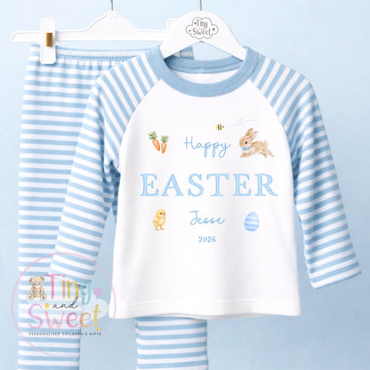 Personalised Easter Pyjamas – Unisex ‘When I Wake Up it will be Easter’ – Toddler Easter, Pjs, Easter Bunny, Kids Easter Pyjamas