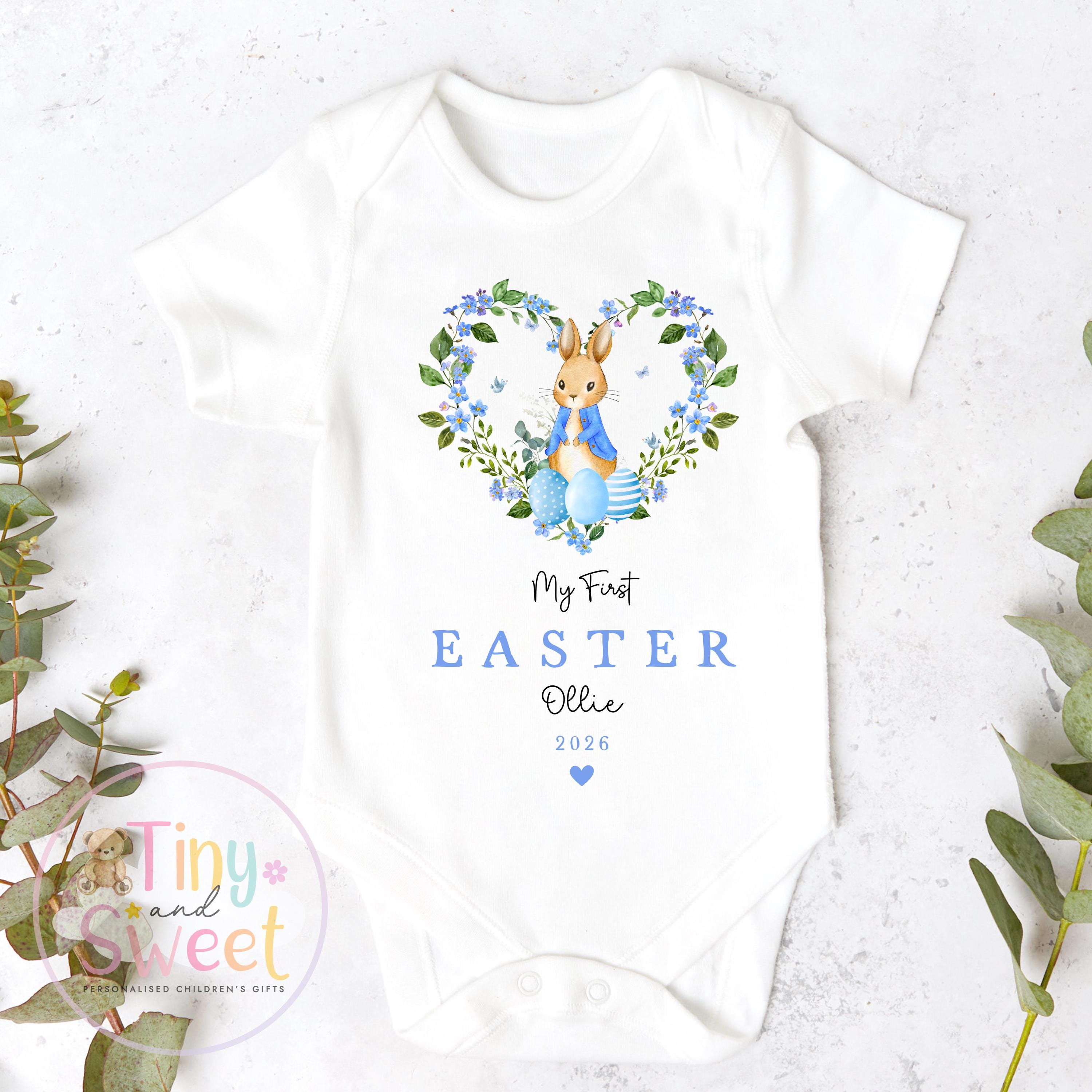 Easter T Shirt, Easter Sleepsuit, My 1st Easter, My First Easter, Babies first Easter sleepsuit, Easter baby outfit, New baby gift