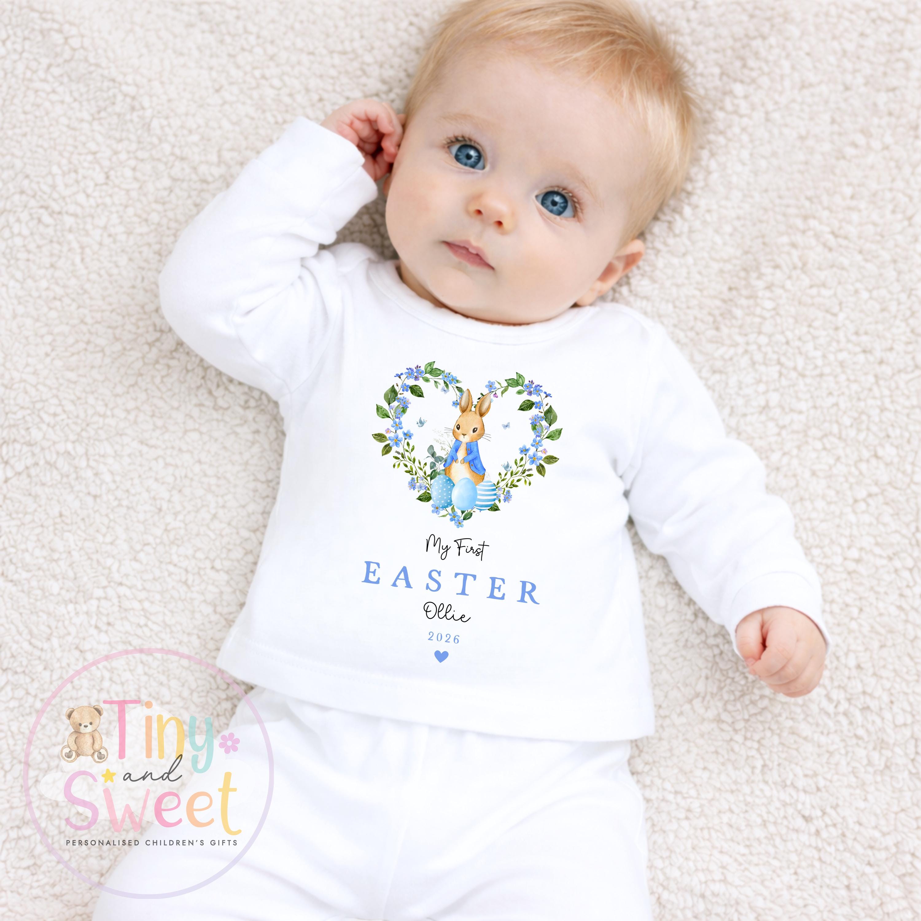 Easter Babygrow, Easter Sleepsuit, My 1st Easter, My First Easter, Babies first Easter sleepsuit, Easter baby outfit, New baby gift