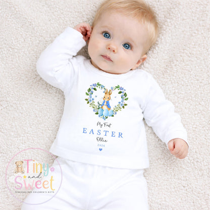 Easter Babygrow, Easter Sleepsuit, My 1st Easter, My First Easter, Babies first Easter sleepsuit, Easter baby outfit, New baby gift
