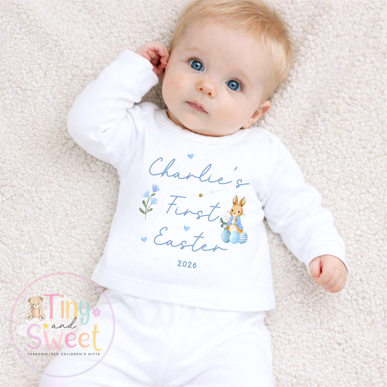 Easter T Shirt, Easter Sleepsuit, My 1st Easter, My First Easter, Babies first Easter sleepsuit, Easter baby outfit, New baby gift