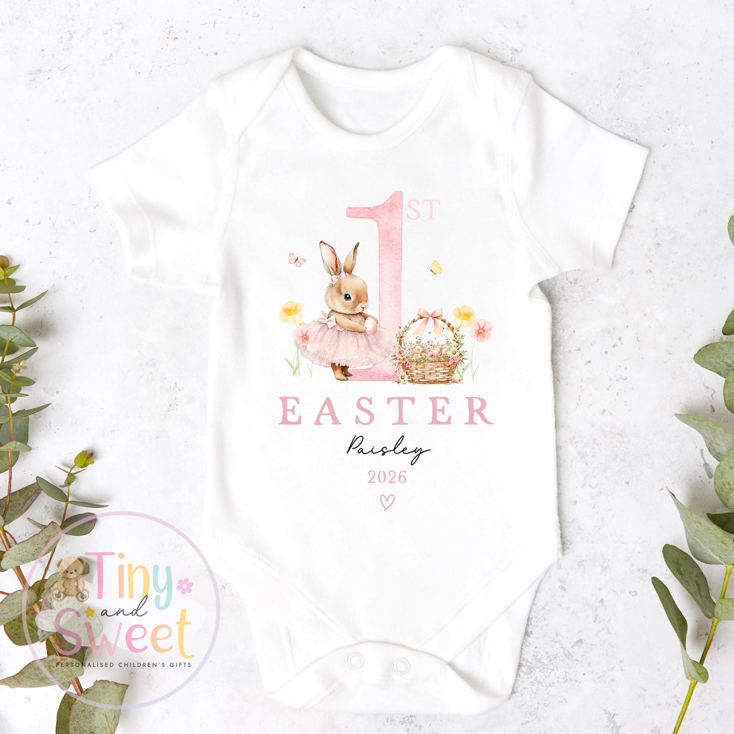 Easter Babygrow, Easter Sleepsuit, My 1st Easter, My First Easter, Babies first Easter sleepsuit, Easter baby outfit, New baby gift