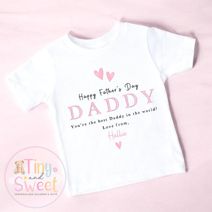 Fathers Day T Shirt, New Dad Gift, Fathers Day Surprise, Fathers day Toddler Present, 100% Cotton Fathers Day Top, Cute Tee