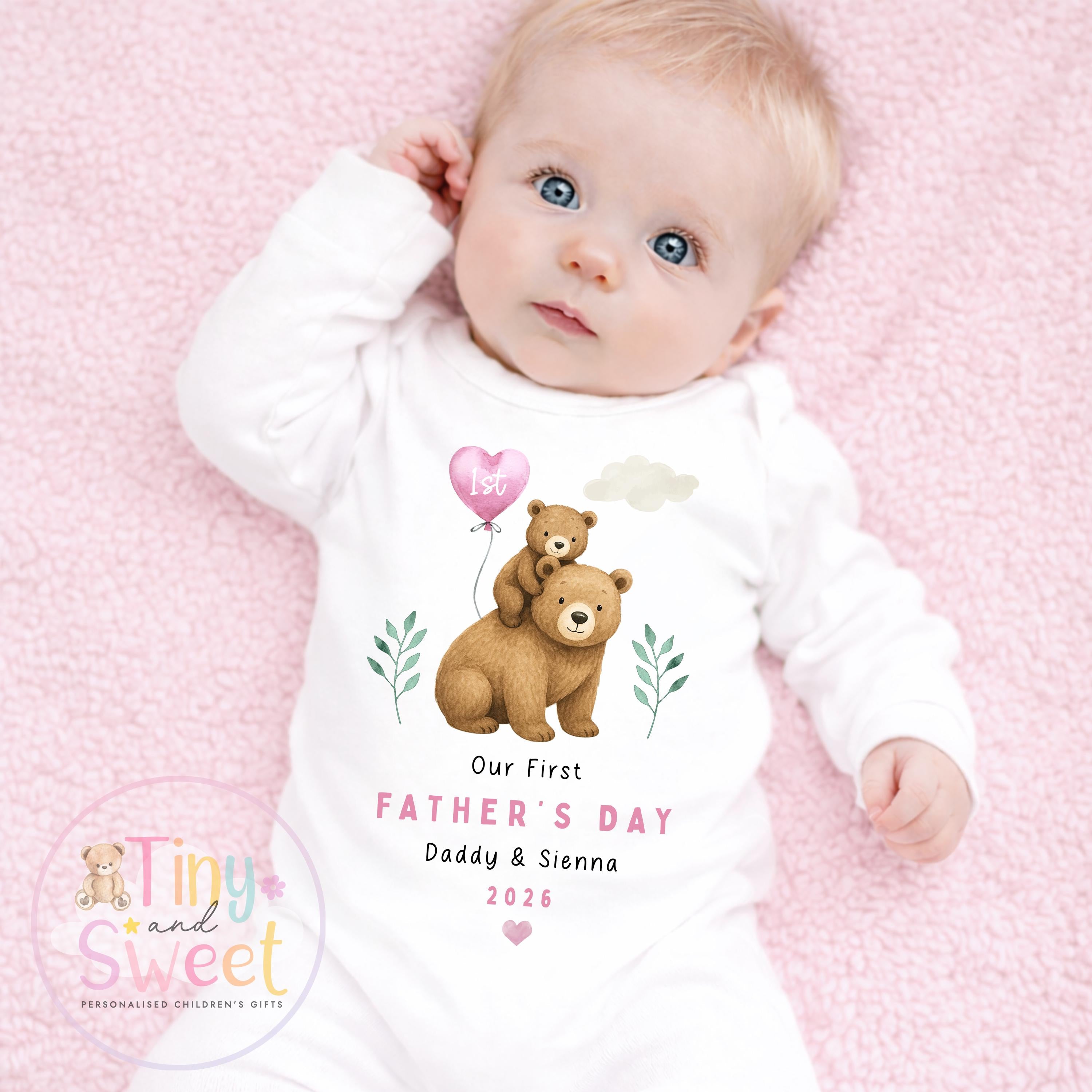 Fathers Day T Shirt, Bears 1st Fathers Day As My Daddy, New Dad Gift, Fathers Day, 1st Fathers Day Babygrow, Sleepsuit Babygrow Bodysuit
