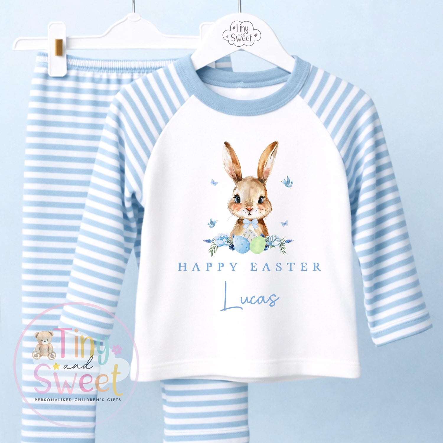 Personalised Easter Pyjamas – Unisex ‘When I Wake Up it will be Easter’ – Toddler Easter, Pjs, Easter Bunny