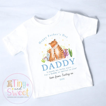 Fathers Day T Shirt, New Dad Gift, Fathers Day Surprise, Fathers day Toddler Present, 100% Cotton Fathers Day Top, Cute Tee