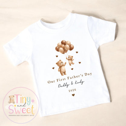 Fathers Day T Shirt, 1st Fathers Day As My Daddy, New Dad Gift, Fathers Day, 1st Fathers Day Babygrow, Sleepsuit Babygrow Bodysuit, Dad