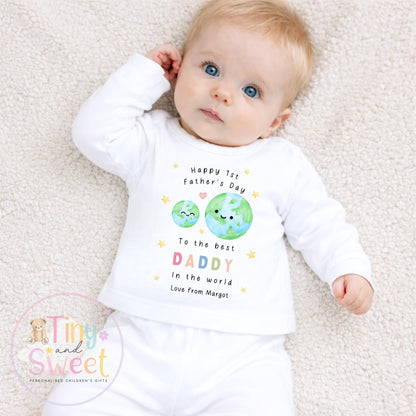 Fathers Day T Shirt, 1st Fathers Day As My Daddy, New Dad Gift, Fathers Day, 1st Fathers Day Babygrow, Sleepsuit Babygrow Bodysuit, Dad