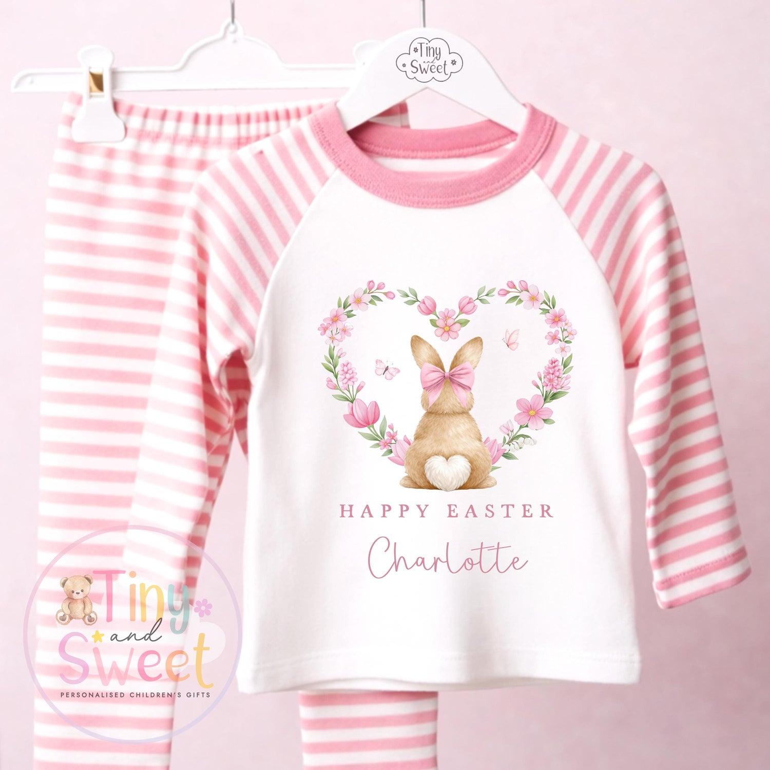 Personalised Easter Pyjamas – Unisex ‘When I Wake Up it will be Easter’ – Toddler Easter, Pjs, Easter Bunny