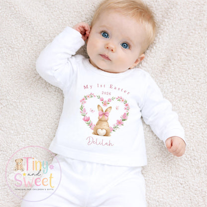 Easter Babygrow, Easter Sleepsuit, My 1st Easter, My First Easter, Babies first Easter sleepsuit, Easter baby outfit, New baby gift