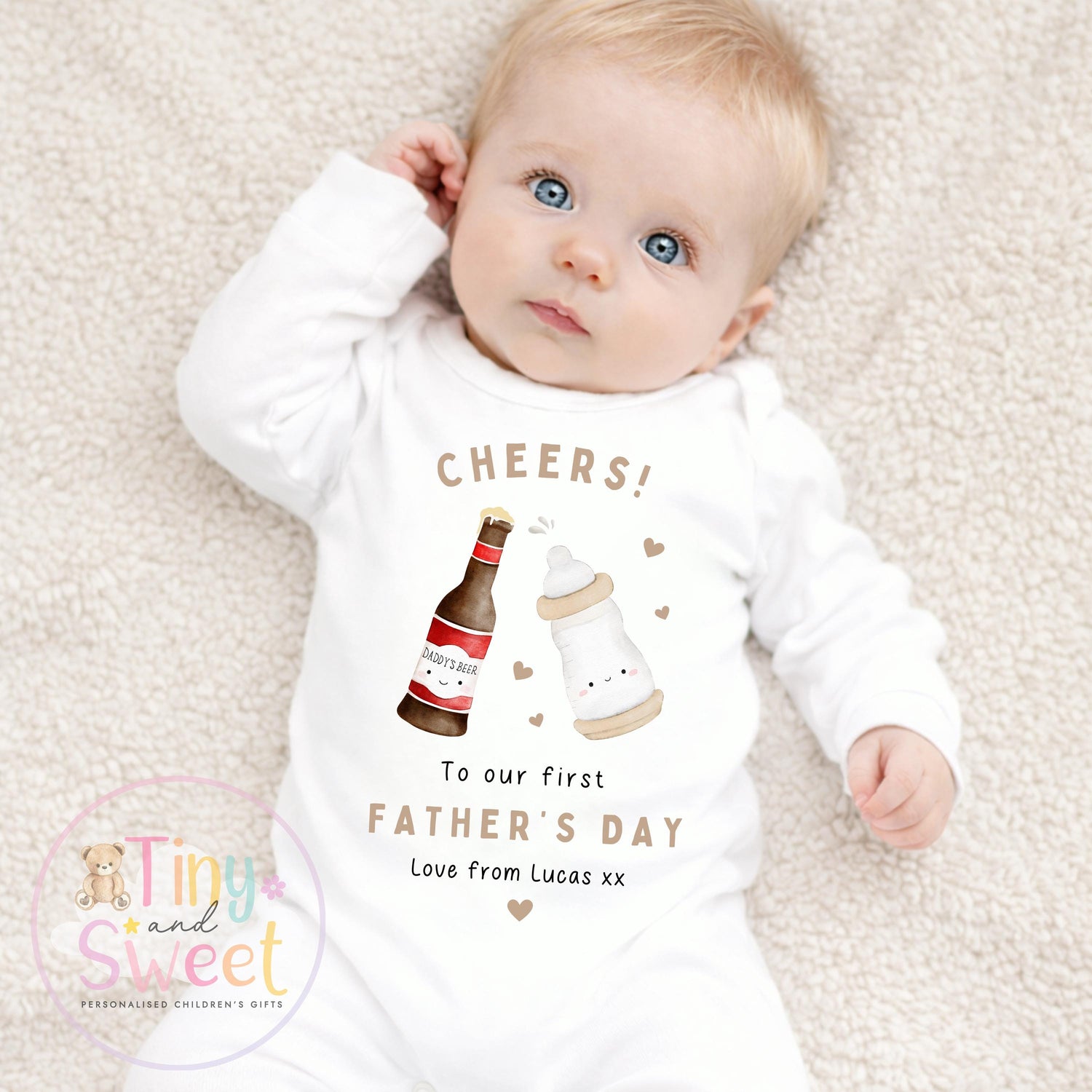 Fathers Day Sleepsuit, 1st Fathers Day As My Daddy, New Dad Gift, Fathers Day, 1st Fathers Day Babygrow, Sleepsuit Babygrow Bodysuit, Dad