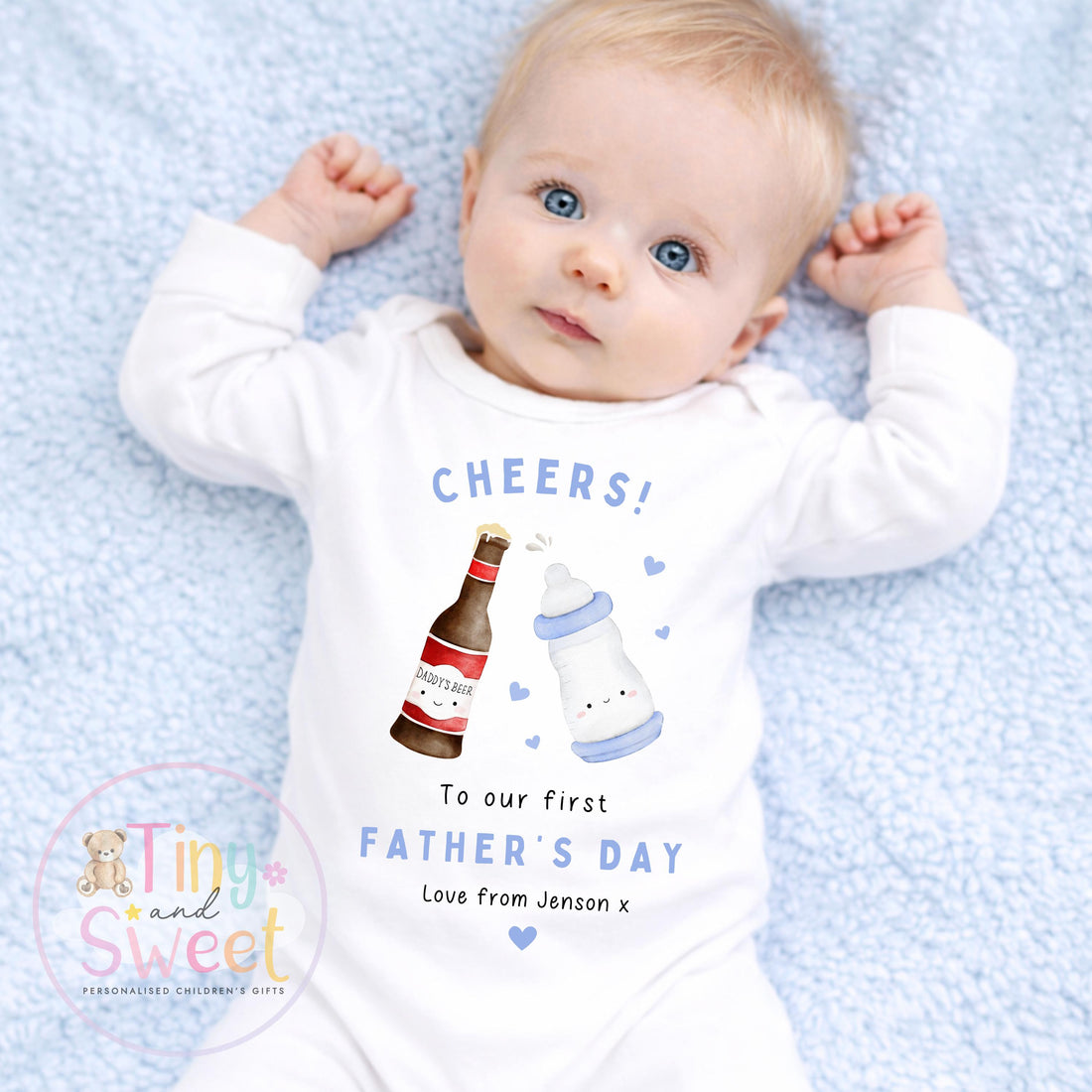 Fathers Day Sleepsuit, 1st Fathers Day As My Daddy, New Dad Gift, Fathers Day, 1st Fathers Day Babygrow, Sleepsuit Babygrow Bodysuit, Dad