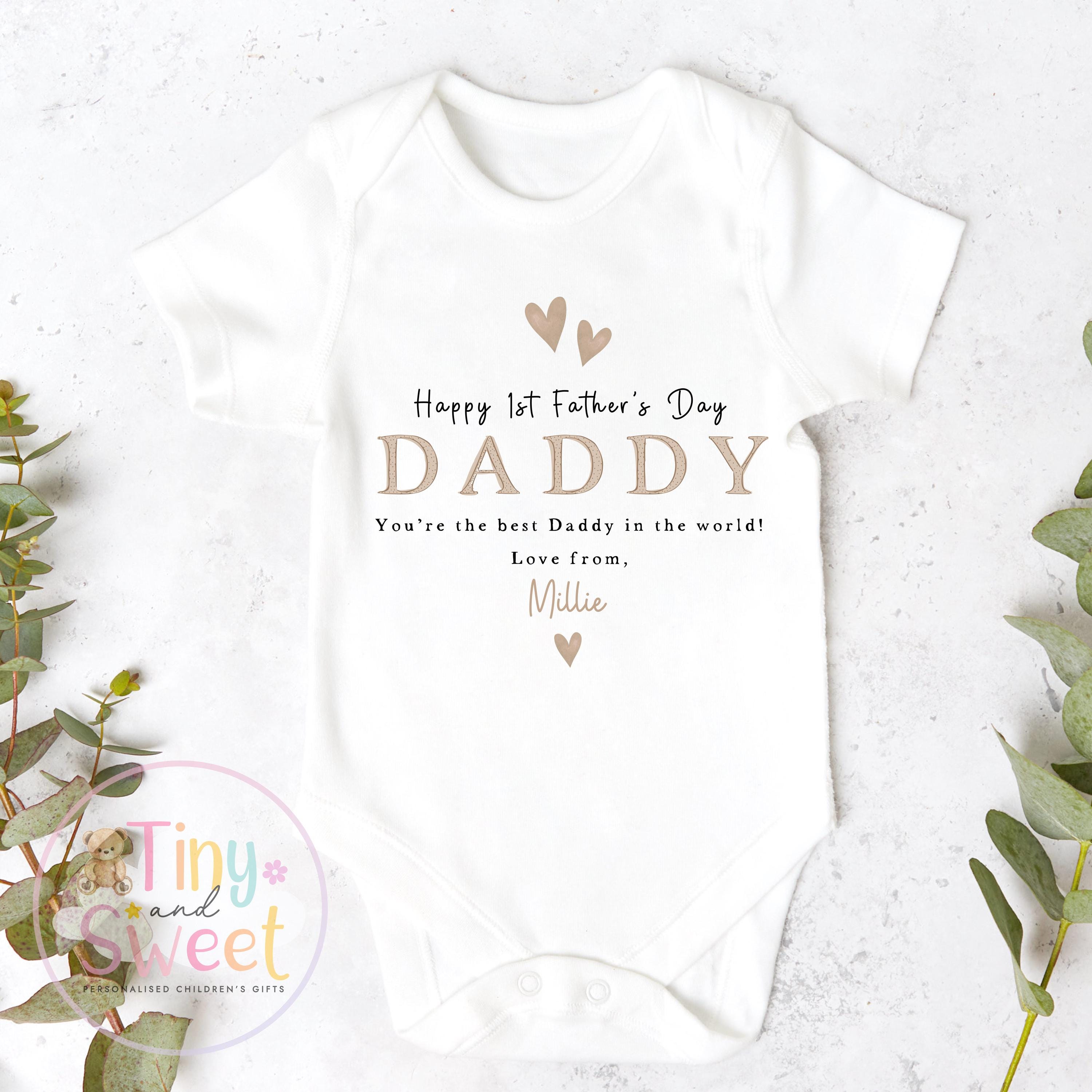 Fathers Day T Shirt, Fathers Day Sleepsuit, New Dad Gift, Fathers Day Babygrow, 1st Fathers Day, Fathers Day Surprise, Fathers day Toddler