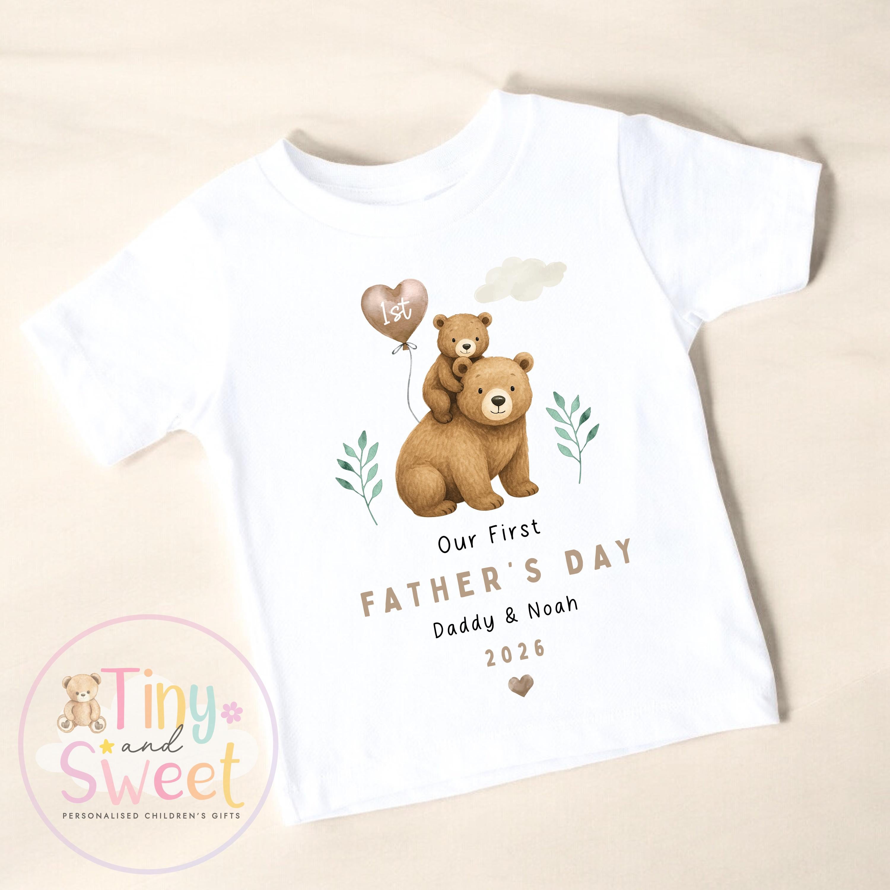 Fathers Day T Shirt, Bears 1st Fathers Day As My Daddy, New Dad Gift, Fathers Day, 1st Fathers Day Babygrow, Sleepsuit Babygrow Bodysuit