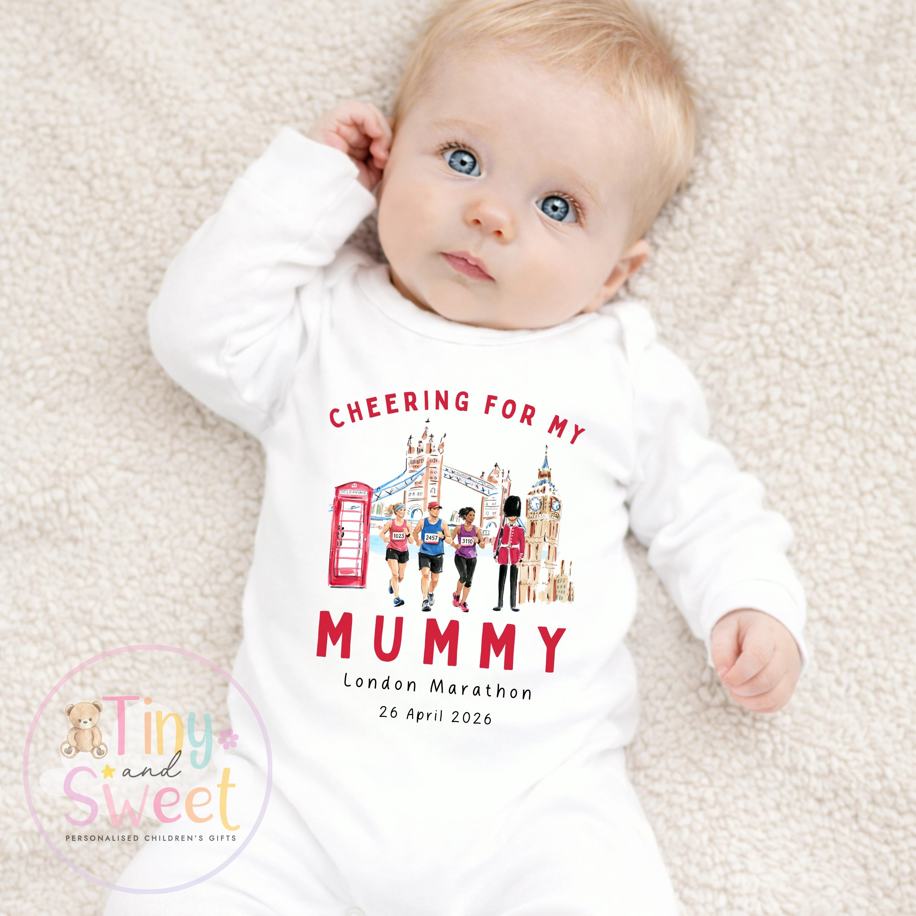 London Marathon T Shirt or Sweatshirt, Cheering for Daddy, Mummy, Marathon Supporter T Shirt, Cheering for Auntie