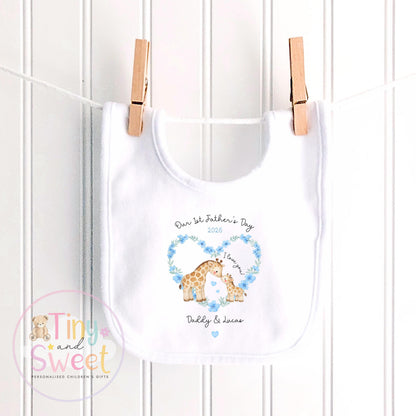 Fathers Day Sleepsuit, Giraffe 1st Fathers Day As My Daddy, New Dad Gift, Fathers Day, 1st Fathers Day Babygrow, Sleepsuit Babygrow Bodysuit
