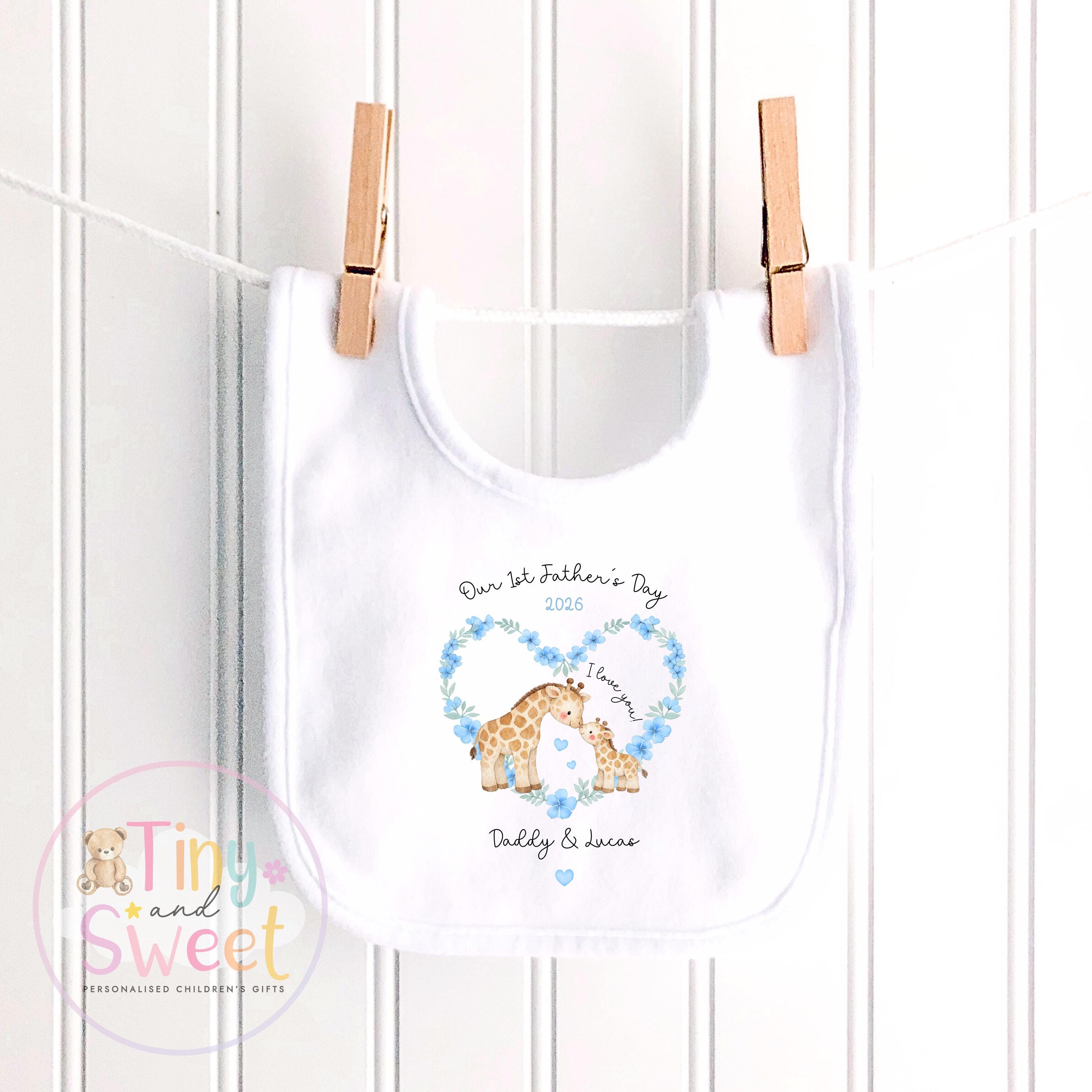 Fathers Day Sleepsuit, Giraffe 1st Fathers Day As My Daddy, New Dad Gift, Fathers Day, 1st Fathers Day Babygrow, Sleepsuit Babygrow Bodysuit