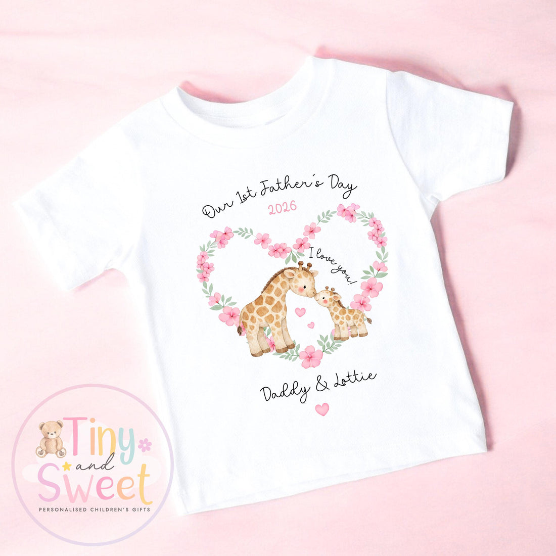 Fathers Day T Shirt, Giraffe 1st Fathers Day As My Daddy, New Dad Gift, Fathers Day, 1st Fathers Day Babygrow, Sleepsuit Babygrow Bodysuit