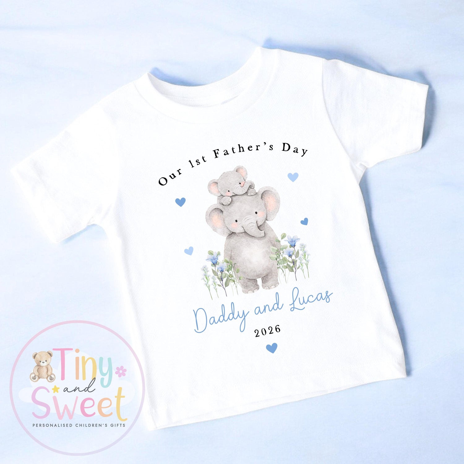 Fathers Day Sleepsuit, Elephant 1st Fathers Day As My Daddy, New Dad Gift, Fathers Day, 1st Fathers Day Babygrow, Sleepsuit Babygrow