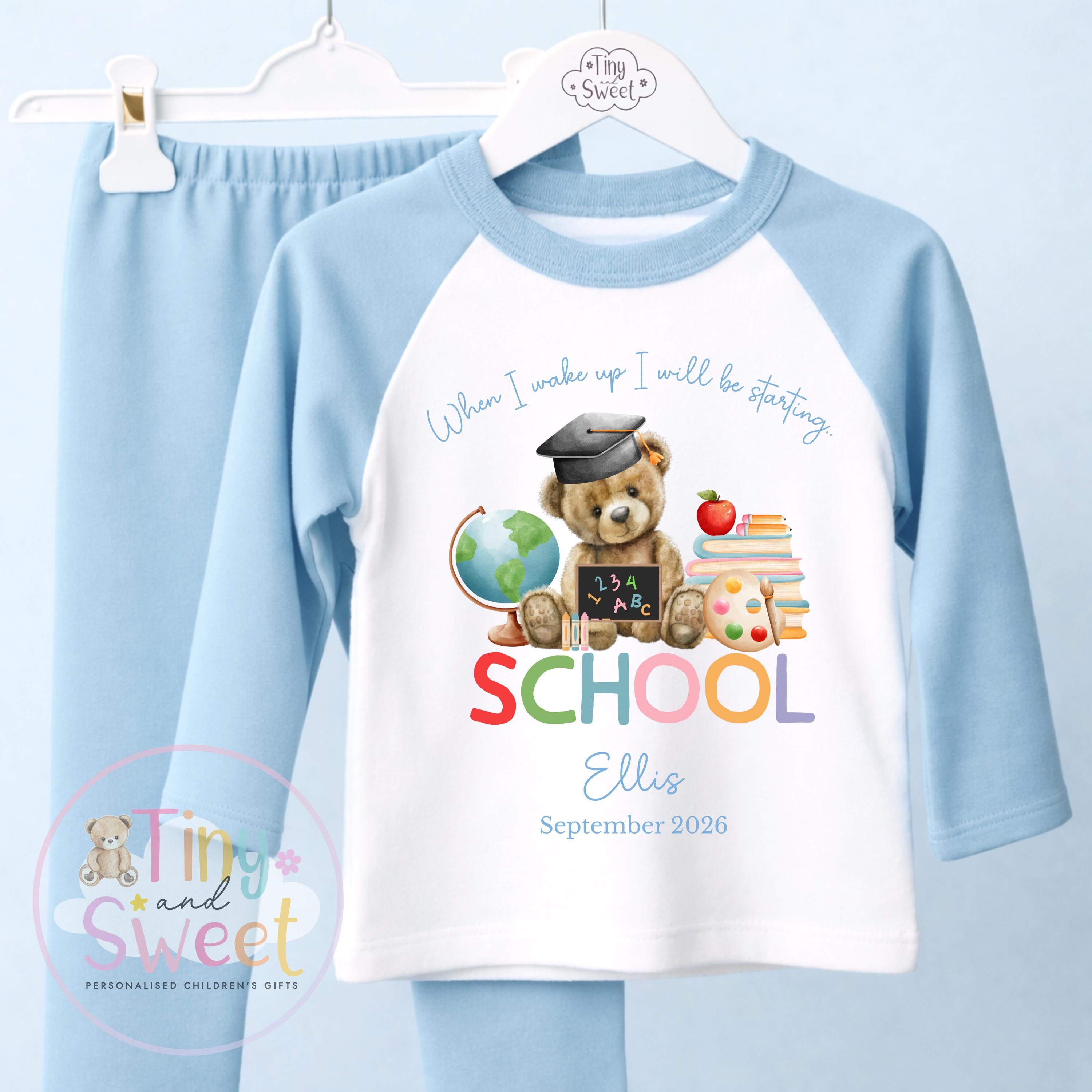 Starting School Personalised Pyjamas, When I Wake Up i&