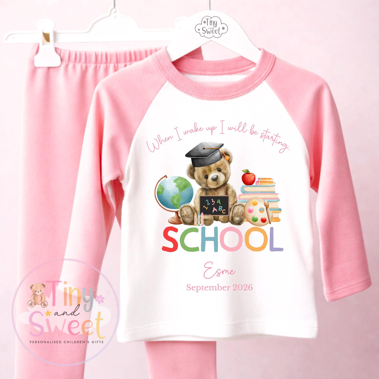 Starting School Personalised Pyjamas, When I Wake Up i&