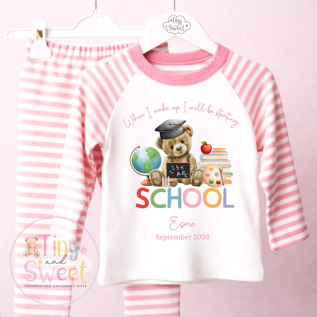 Starting School Personalised Pyjamas, When I Wake Up i&