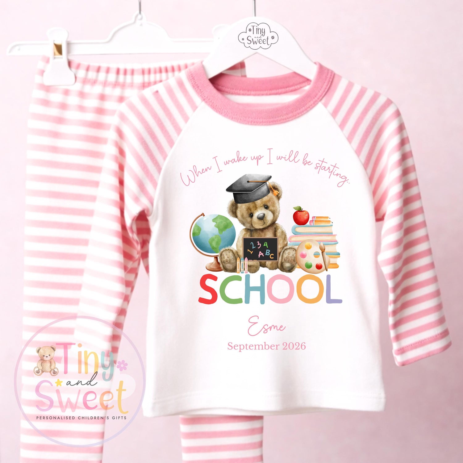 Starting School Personalised Pyjamas, When I Wake Up i&