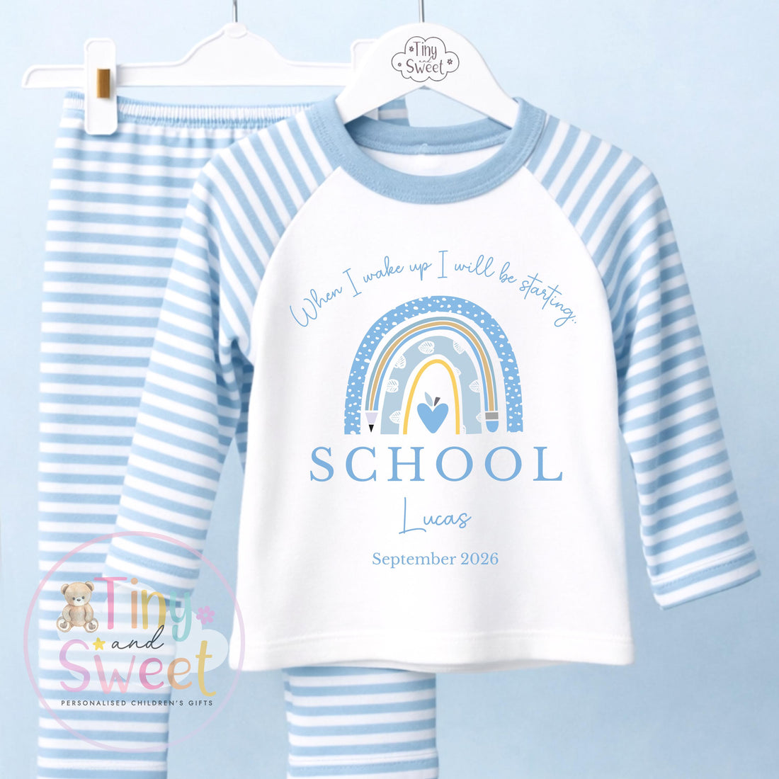 Starting School Personalised Pyjamas, When I Wake Up i&