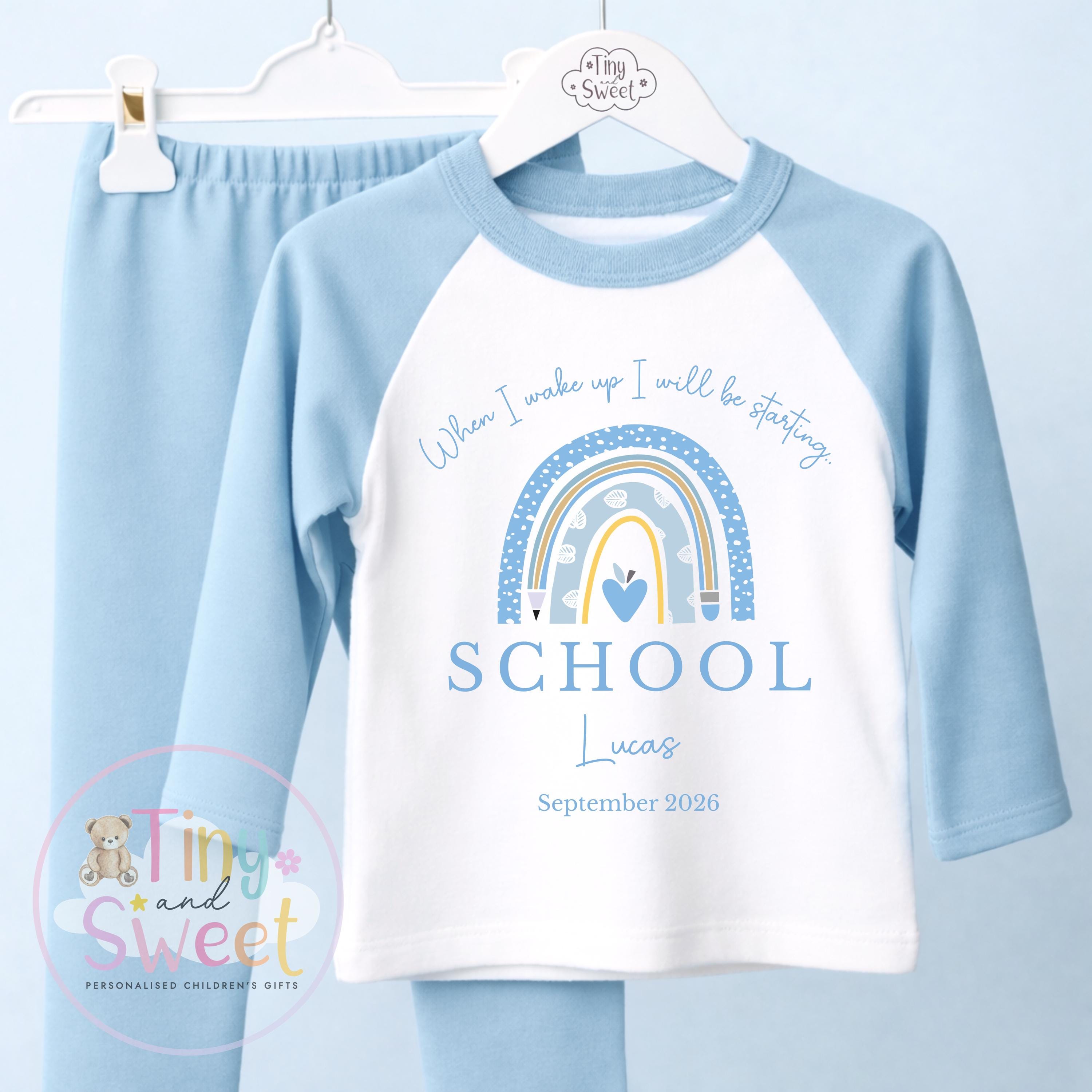 Starting School Personalised Pyjamas, When I Wake Up i&