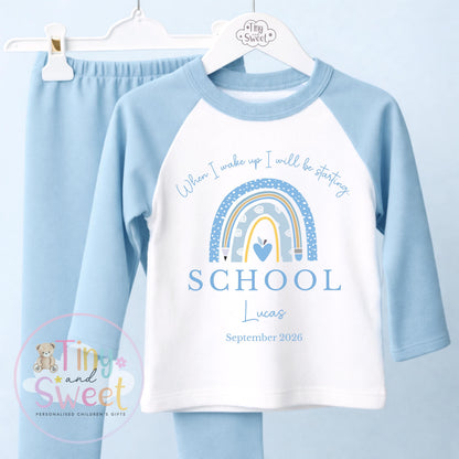 Starting School Personalised Pyjamas, When I Wake Up i&