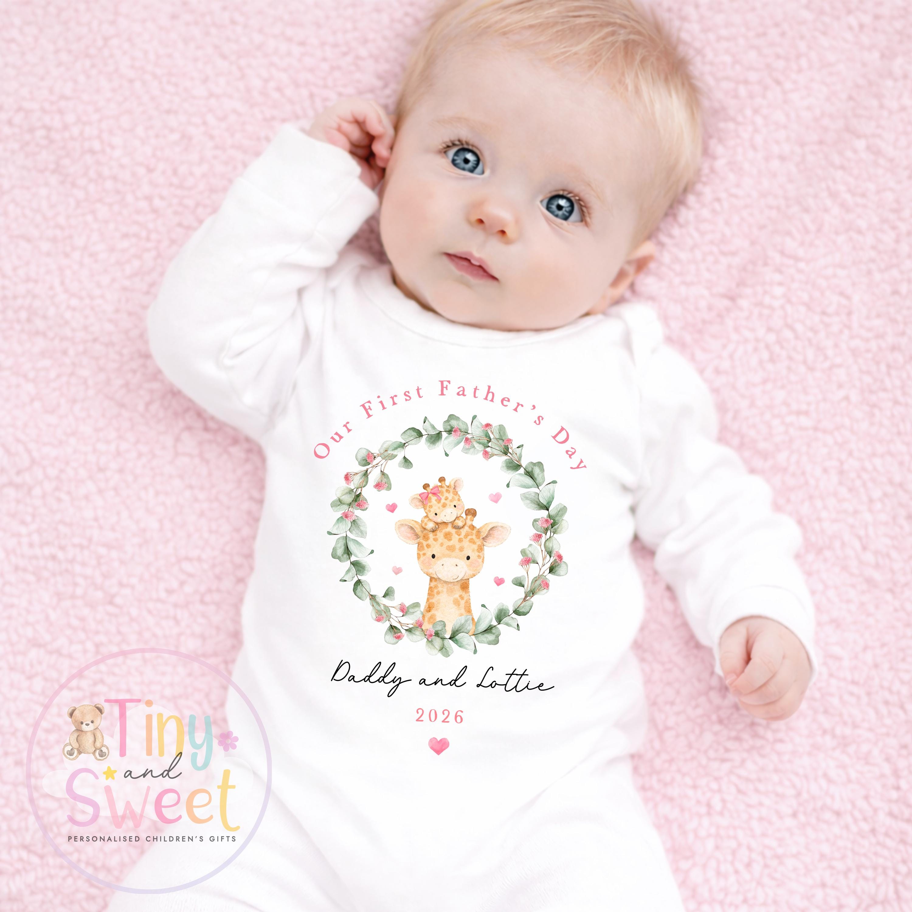 Fathers Day Sleepsuit, 1st Fathers Day As My Daddy, New Dad Gift, Fathers Day, 1st Fathers Day Babygrow, Sleepsuit Babygrow Bodysuit, Dad