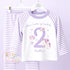 Purple Unicorn Personalised Birthday Pyjamas, When I Wake up i will be .. - 100% Cotton