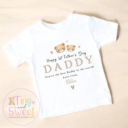 Fathers Day T Shirt, Fathers Day T Shirt, New Dad Gift, Fathers Day Babygrow, 1st Fathers Day, Fathers Day Surprise, Fathers day Toddler