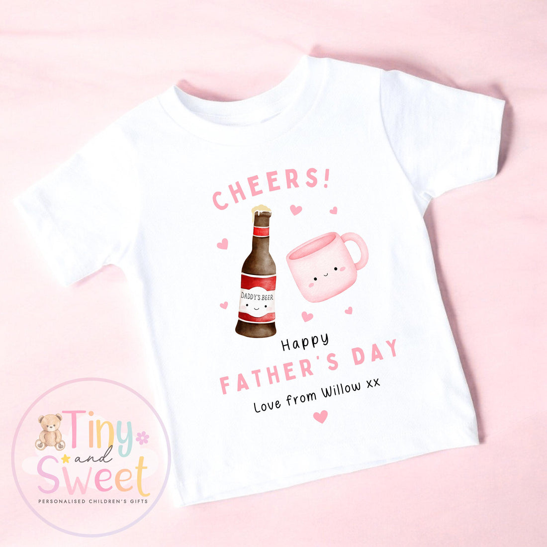 Fathers Day T Shirt, New Dad Gift, Fathers Day Surprise, Fathers day Toddler Present, 100% Cotton Fathers Day Top, Cute Tee