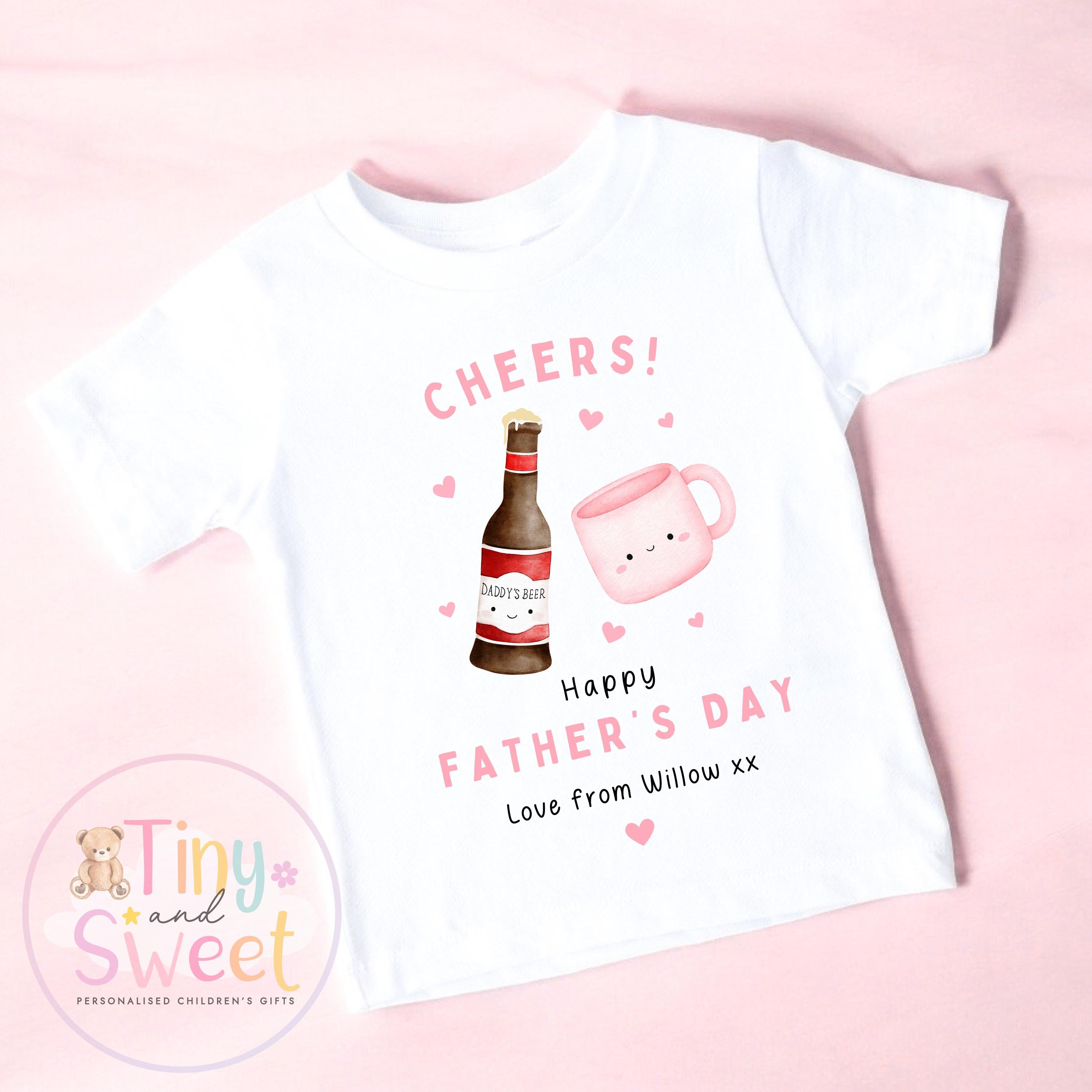 Fathers Day T Shirt, New Dad Gift, Fathers Day Surprise, Fathers day Toddler Present, 100% Cotton Fathers Day Top, Cute Tee