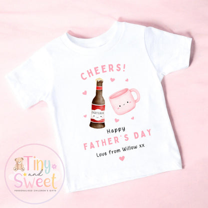 Fathers Day T Shirt, New Dad Gift, Fathers Day Surprise, Fathers day Toddler Present, 100% Cotton Fathers Day Top, Cute Tee